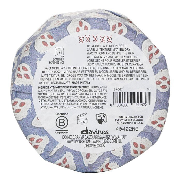 Davines More Inside This Is A Strong Dry Wax (For Defined Mat Textures) 75ml