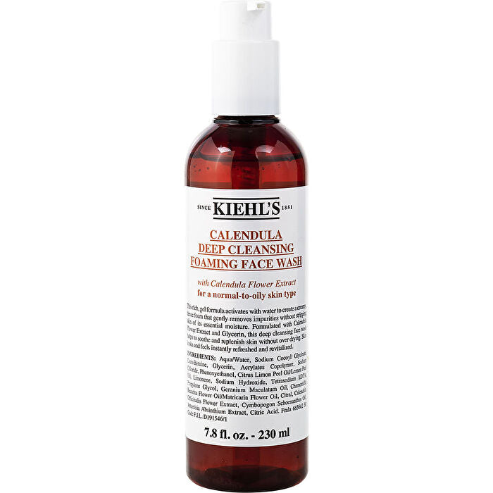 Kiehl's Calendula Deep Cleansing Foaming Face Wash For A Normal-to-oily Skin Type 230ml