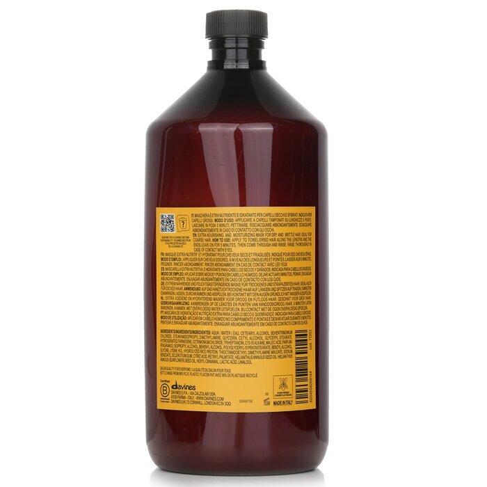 Davines Naturaltech Nourishing Vegetarian Miracle Mask (For Brittle Hair) 1000ml