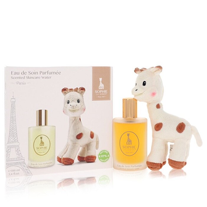 Sophie La Girafe Sophie La Girafe Eau De Soin Parfumee Gift Set - Scented Skincare Water (Alcohol-Free) + 1 Sophie La Girafe Soft Toy
