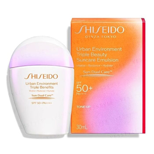 Shiseido Urban Environment Triple Beauty Suncare Emulsion SPF 50+ 30ml