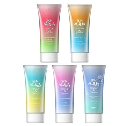 Rohto Skin Aqua Tone Up UV Essence -  Blue 80g