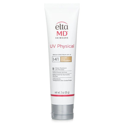 EltaMD UV Physical Water-Resistant Facial Sunscreen SPF 41 (Tinted) - For Normal to Oily Skin 85g