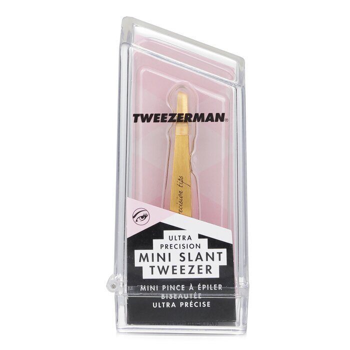 Tweezerman Mini Slant Tweezer Ultra Precision (Tin Coated) (Studio Collection)
