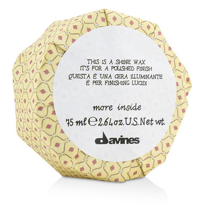 Davines More Inside This Is A Shine Wax (For A Polished Finish) 75ml