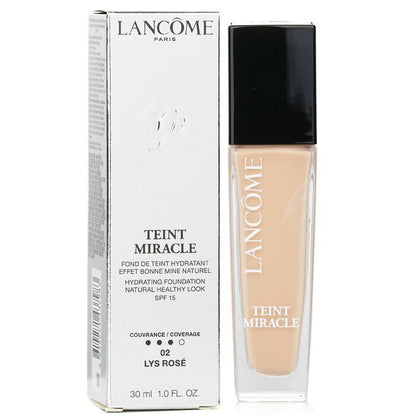 Lancome Teint Miracle Hydrating Foundation Natural Healthy Look SPF 15 -  02 Lys Rose 30ml