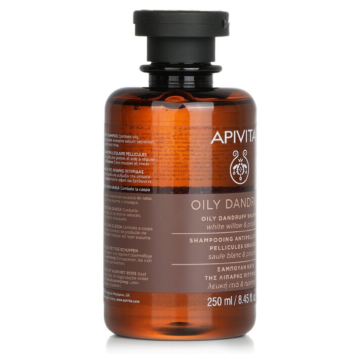 Apivita Oily Dandruff Shampoo with White Willow & Propolis (For Oily Scalp) 250ml