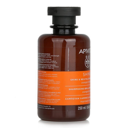 Apivita Shine & Revitalizing Shampoo with Orange & Honey 250ml
