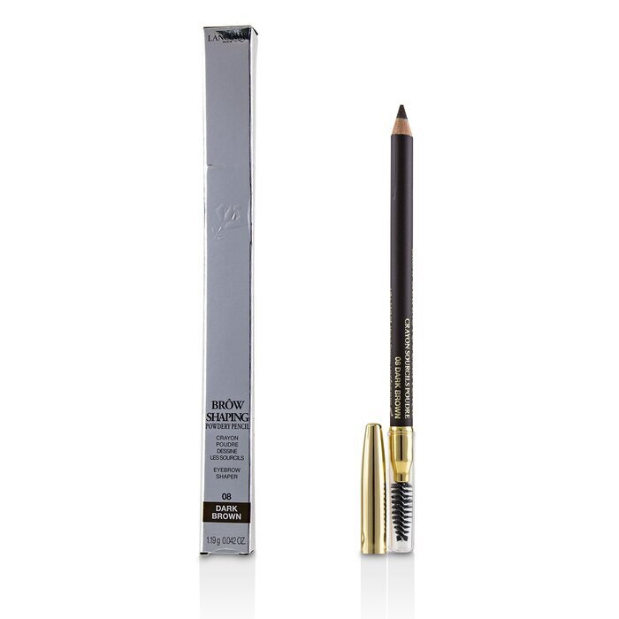 Lancome Brow Shaping Powdery Pencil -  08 Dark Brown 1.19g