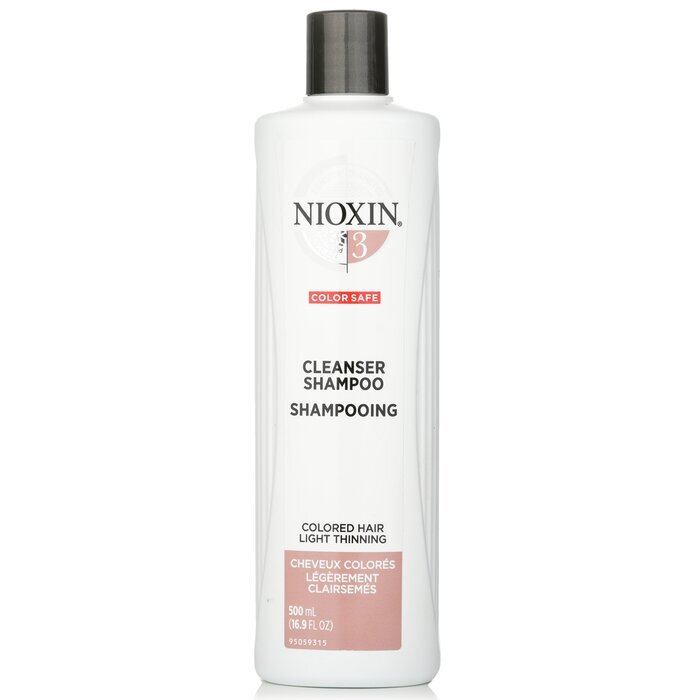 Nioxin Derma Purifying System 3 Cleanser Shampoo (Colored Hair, Light Thinning, Color Safe) 500ml