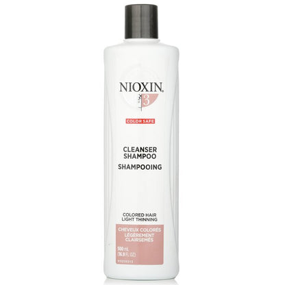 Nioxin Derma Purifying System 3 Cleanser Shampoo (Colored Hair, Light Thinning, Color Safe) 500ml