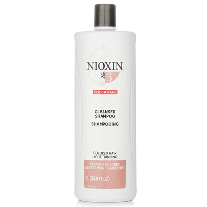 Nioxin Derma Purifying System 3 Cleanser Shampoo (Colored Hair, Light Thinning, Color Safe) 1000ml