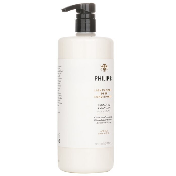 Philip B Lightweight Deep Conditioner -  Paraben-Free Formula (Hydrating Detangler - All Hair Types) 947ml