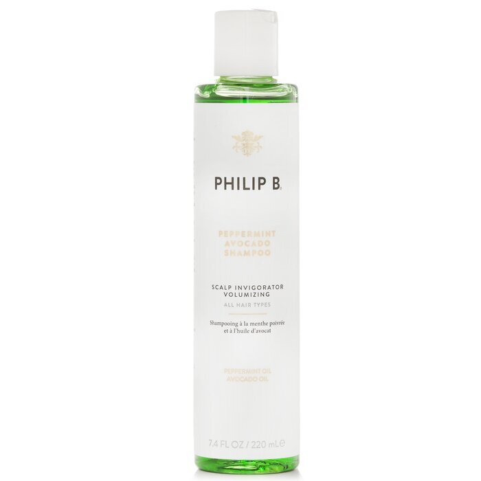 Philip B Peppermint Avocado Shampoo (Scalp Invigorator Volumizing - All Hair Types) 220ml