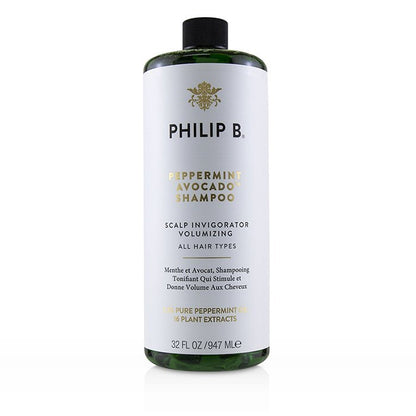 Philip B Peppermint Avocado Shampoo (Scalp Invigorator Volumizing - All Hair Types) 947ml