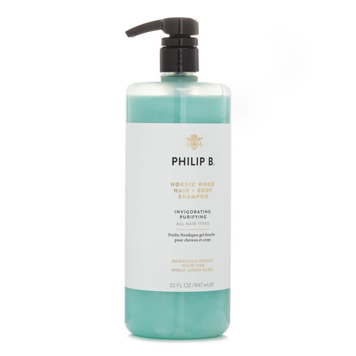 Philip B Nordic Wood Hair + Body Shampoo (Invigorating Purifying - All Hair Types) 947ml
