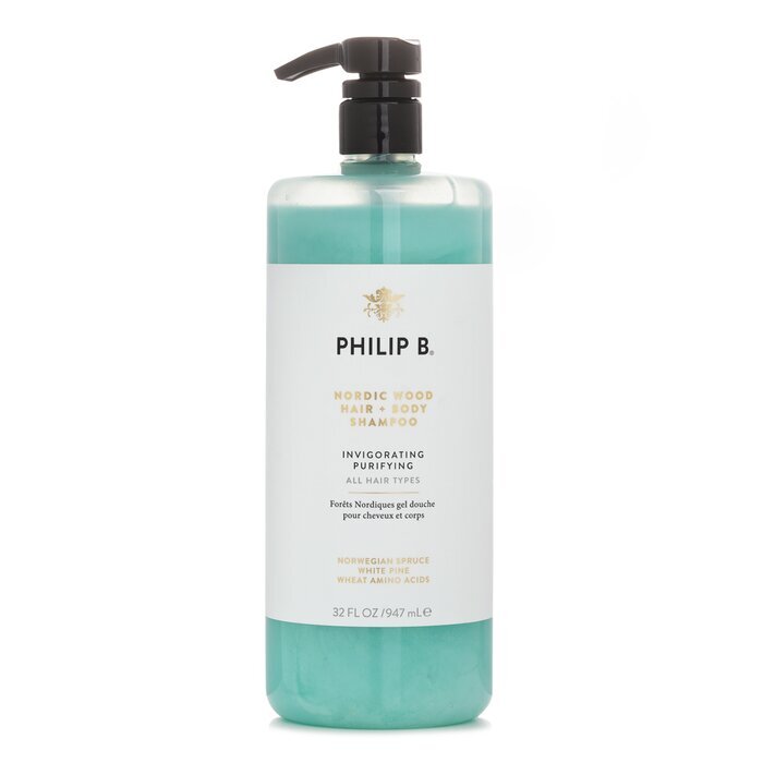 Philip B Nordic Wood Hair + Body Shampoo (Invigorating Purifying - All Hair Types) 947ml