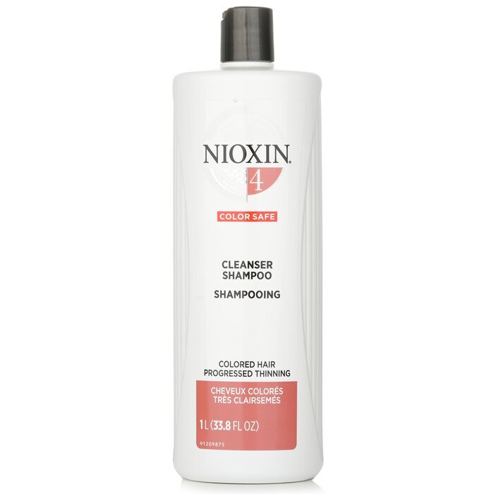 Nioxin Derma Purifying System 4 Cleanser Shampoo (Colored Hair, Progressed Thinning, Color Safe) 1000ml