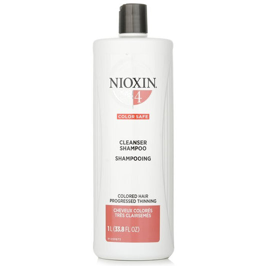 Nioxin Derma Purifying System 4 Cleanser Shampoo (Colored Hair, Progressed Thinning, Color Safe) 1000ml
