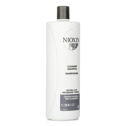 Nioxin Derma Purifying System 2 Cleanser Shampoo (Natural Hair, Progressed Thinning) 1000ml