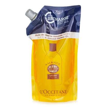 L'Occitane Almond Cleansing & Softening Shower Oil (Eco-Refill) 500ml/16.9oz