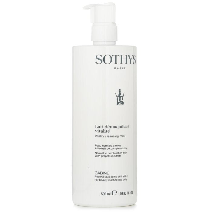 Sothys Vitality Cleansing Milk - For Normal to Combination Skin, With Grapefruit Extract (Salon Size) 500ml
