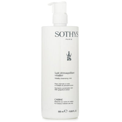 Sothys Vitality Cleansing Milk - For Normal to Combination Skin, With Grapefruit Extract (Salon Size) 500ml