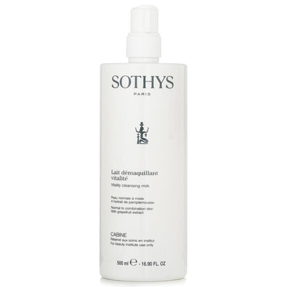 Sothys Vitality Cleansing Milk - For Normal to Combination Skin, With Grapefruit Extract (Salon Size) 500ml