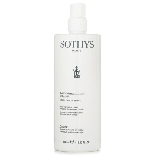 Sothys Vitality Cleansing Milk - For Normal to Combination Skin, With Grapefruit Extract (Salon Size) 500ml