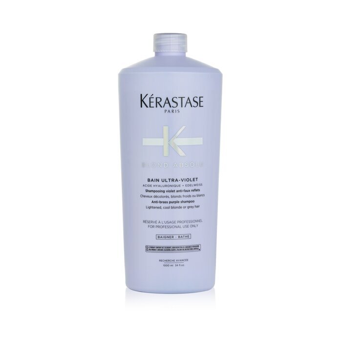 Kerastase Blond Absolu Bain Ultra-Violet Anti-Brass Purple Shampoo (Lightened, Cool Blonde or Grey Hair) 1000ml