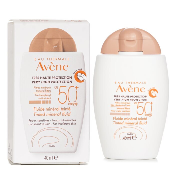 Avene Very High Protection Tinted Mineral Fluid SPF 50+ - For Sensitive & Intolerant Skin 40ml