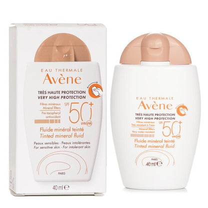 Avene Very High Protection Tinted Mineral Fluid SPF 50+ - For Sensitive & Intolerant Skin 40ml
