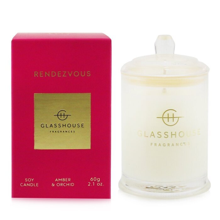 Glasshouse Triple Scented Soy Candle - Rendezvous (Amber & Orchid) 60g