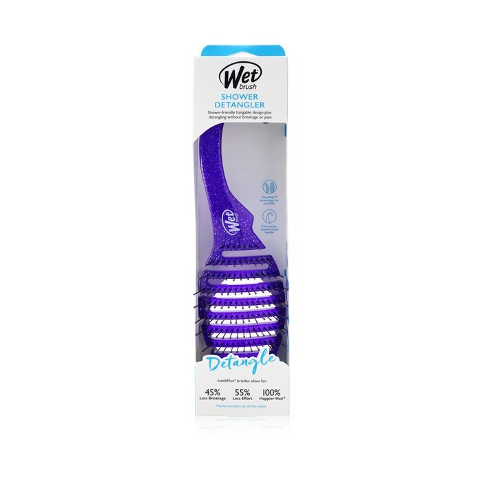 Wet Brush Shower Detangler -  Purple Glitter 1pc