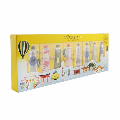 L'Occitane Provence Around The World Hand Cream Kit Of 8: (2xShea Butter + 1x Rose, Cherry Blossom, Lavender, Peony, Almond, Verbena) 30ml/1oz 8x30ml/1oz