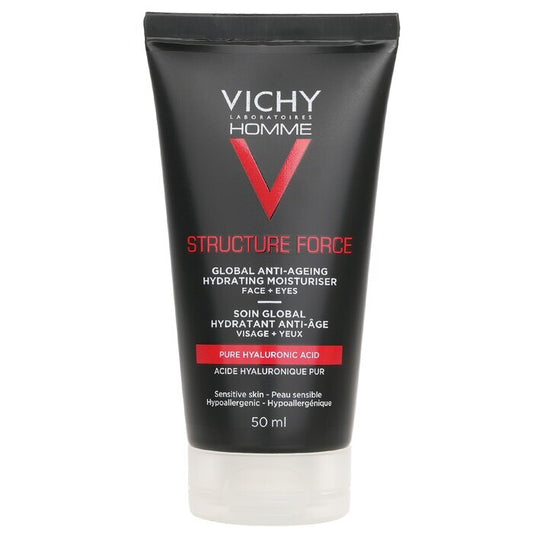 Vichy Homme Structure Force Complete Anti-Ageing Hydrating Moisturiser - For Face + Eyes 50ml