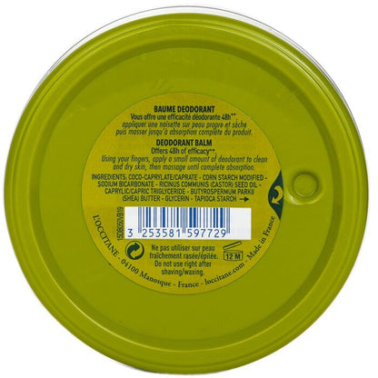 L'Occitane Verveine (Verbena) Deodorant - 0% Aluminum Salts 50g/1.7oz