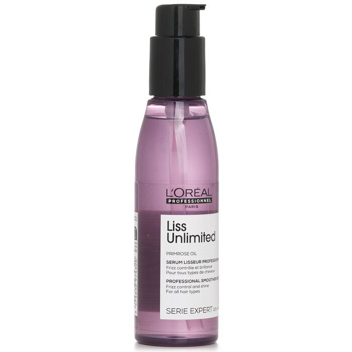 L'Oreal Professionnel Serie - Liss Unlimited Primrose Oil Frizz Control & Shine Smoother Serum (All Hair Type) 125ml