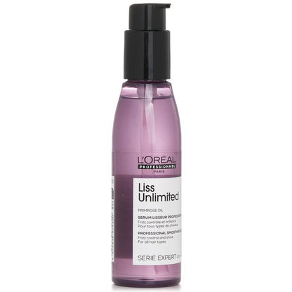 L'Oreal Professionnel Serie - Liss Unlimited Primrose Oil Frizz Control & Shine Smoother Serum (All Hair Type) 125ml