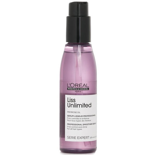 L'Oreal Professionnel Serie - Liss Unlimited Primrose Oil Frizz Control & Shine Smoother Serum (All Hair Type) 125ml