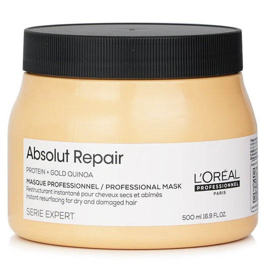 L'Oreal Professionnel - Absolut Repair Gold Quinoa + Protein Instant Resurfacing Mask (For Dry and Damaged Hair) 500ml