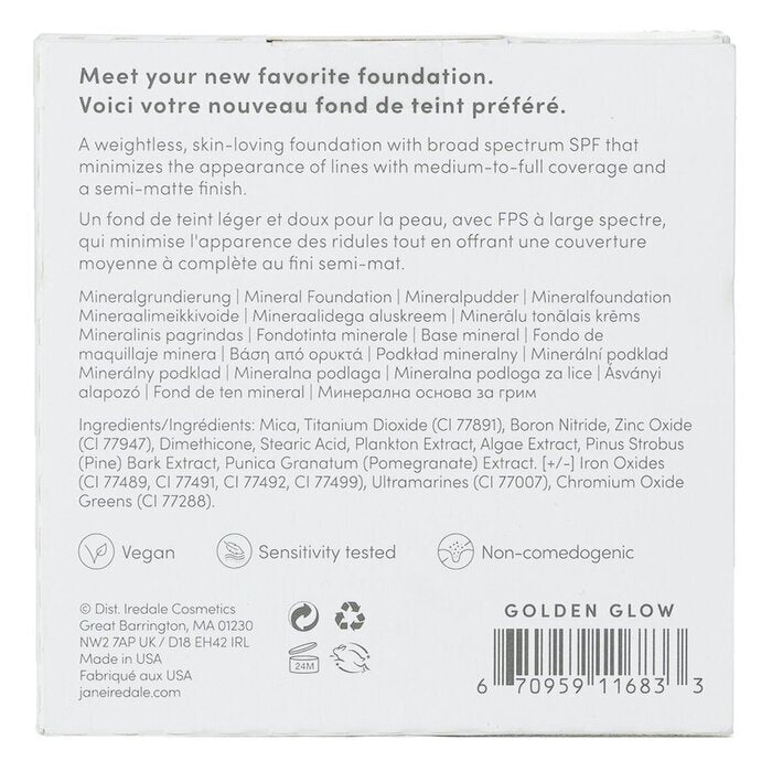 Jane Iredale PurePressed Base Mineral Foundation Refill SPF 20 - Golden Glow 9.9g