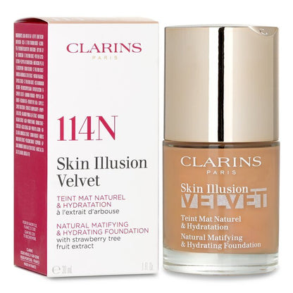 Clarins Skin Illusion Velvet Natural Matifying & Hydrating Foundation -  114N 30ml