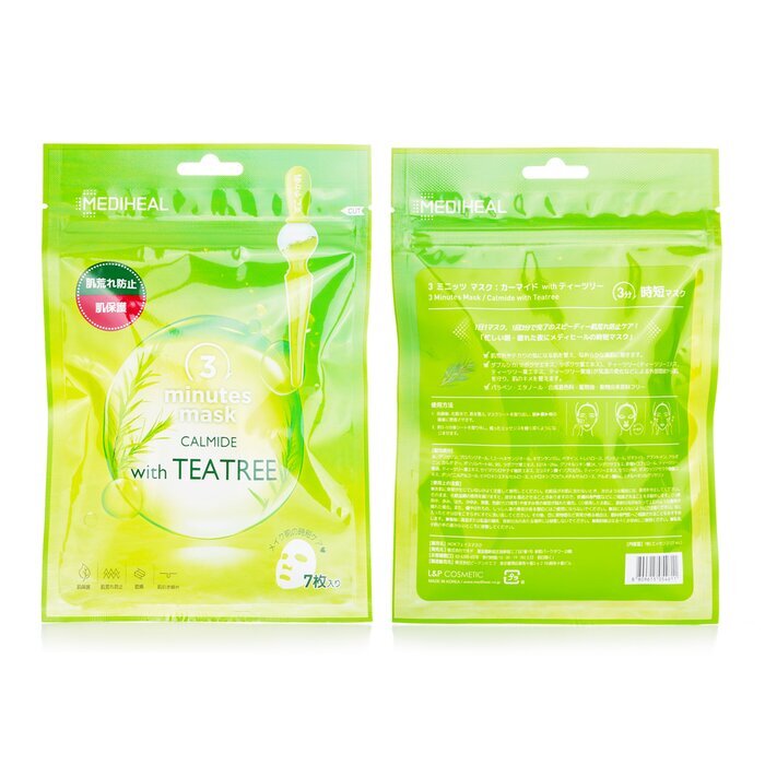 Mediheal 3 Minutes Mask Calmide with Tea Tree (Japan Version) 7pcs