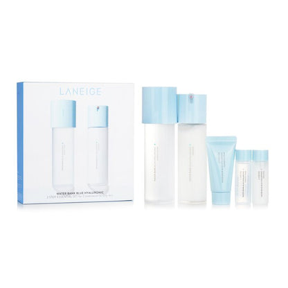Laneige Water Bank Blue Hyaluronic 2 Step Essential Set (For Combination to Oily Skin) 5pcs