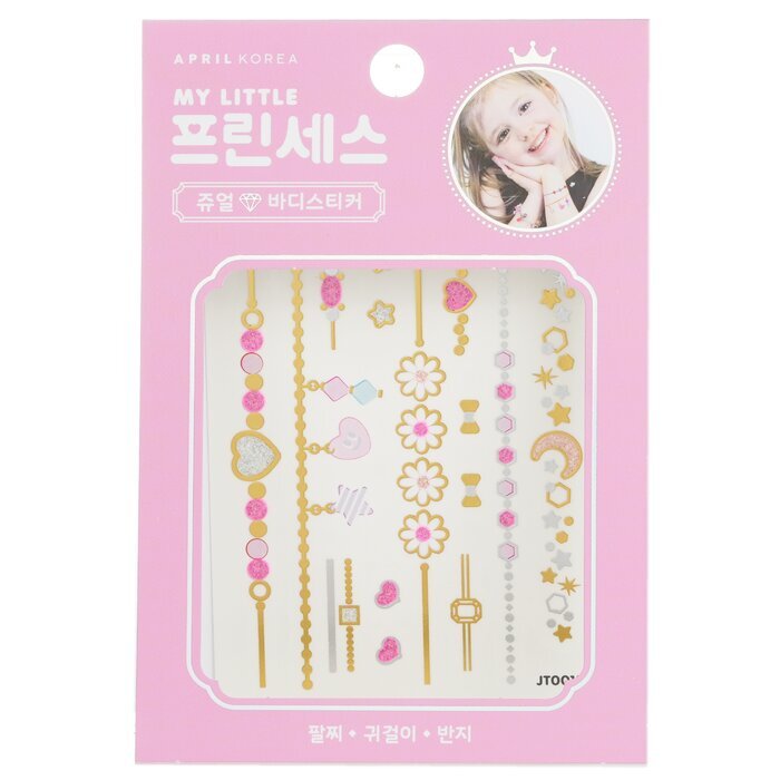 April Korea Princess Jewel Body Sticker -  JT001K 1pc