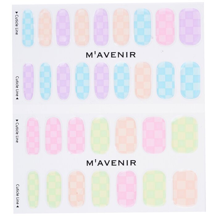 Mavenir Nail Sticker (Assorted Colour) - # Neon Racer Nail 32pcs