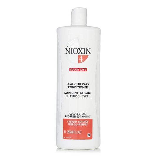 Nioxin Density System 4 Scalp Therapy Conditioner (Colored Hair, Progressed Thinning, Color Safe) 1000ml