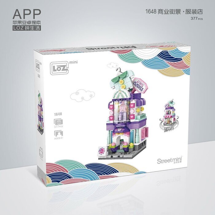 LOZ Street Series - Clothing Store Building Bricks Set 19.5x16.5x4.5cm
