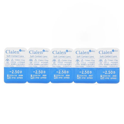 Clalen 1Day Soft Contact Lens -2.50 5cps x 1 strip